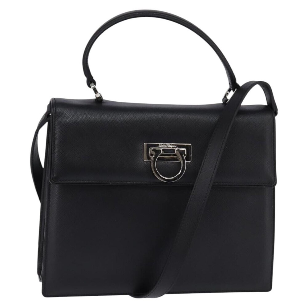Salvatore Ferragamo Convertible Top Handle Leather